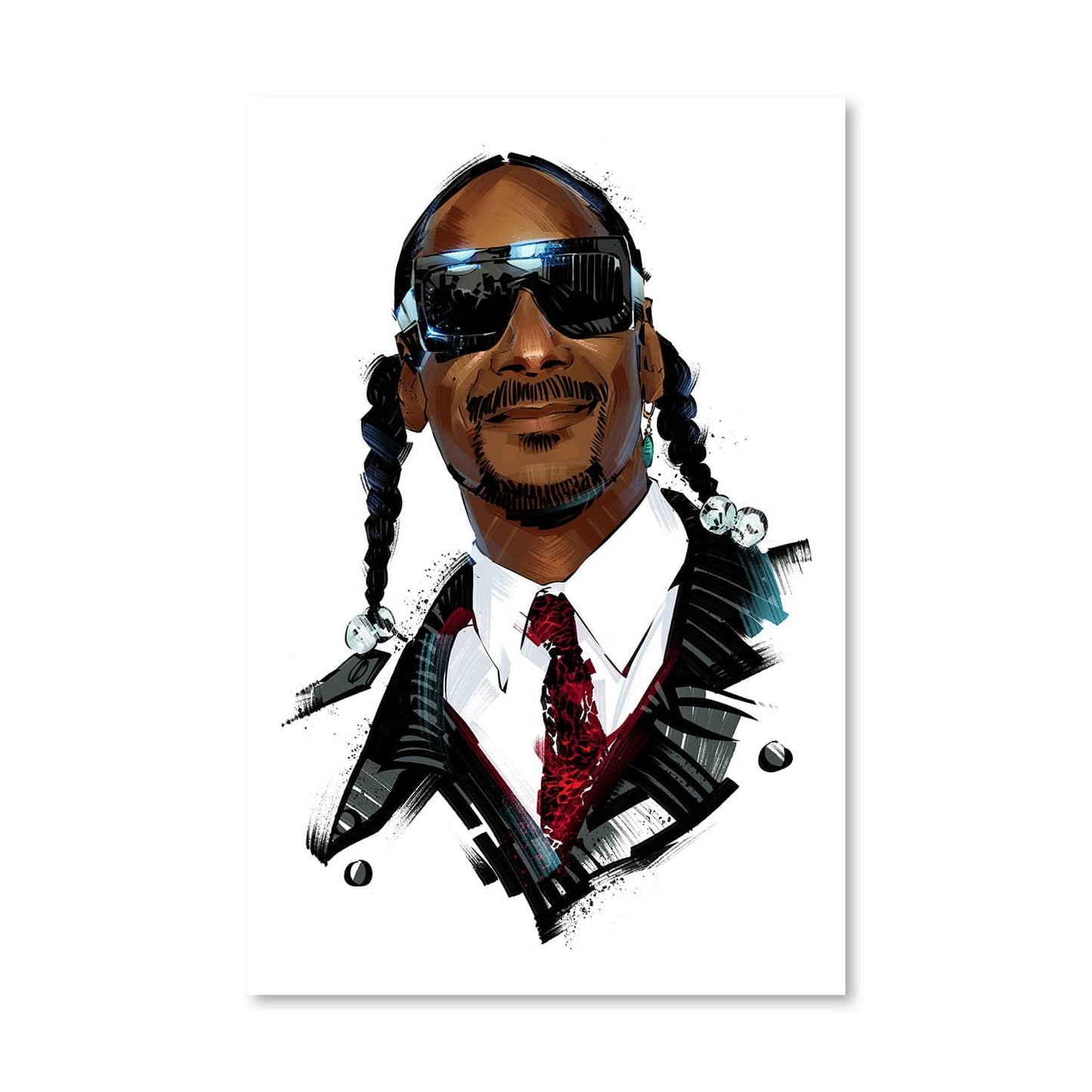 Stylish Portrait of Snoop Dogg - Iconic Hip Hop Art for Modern Decor