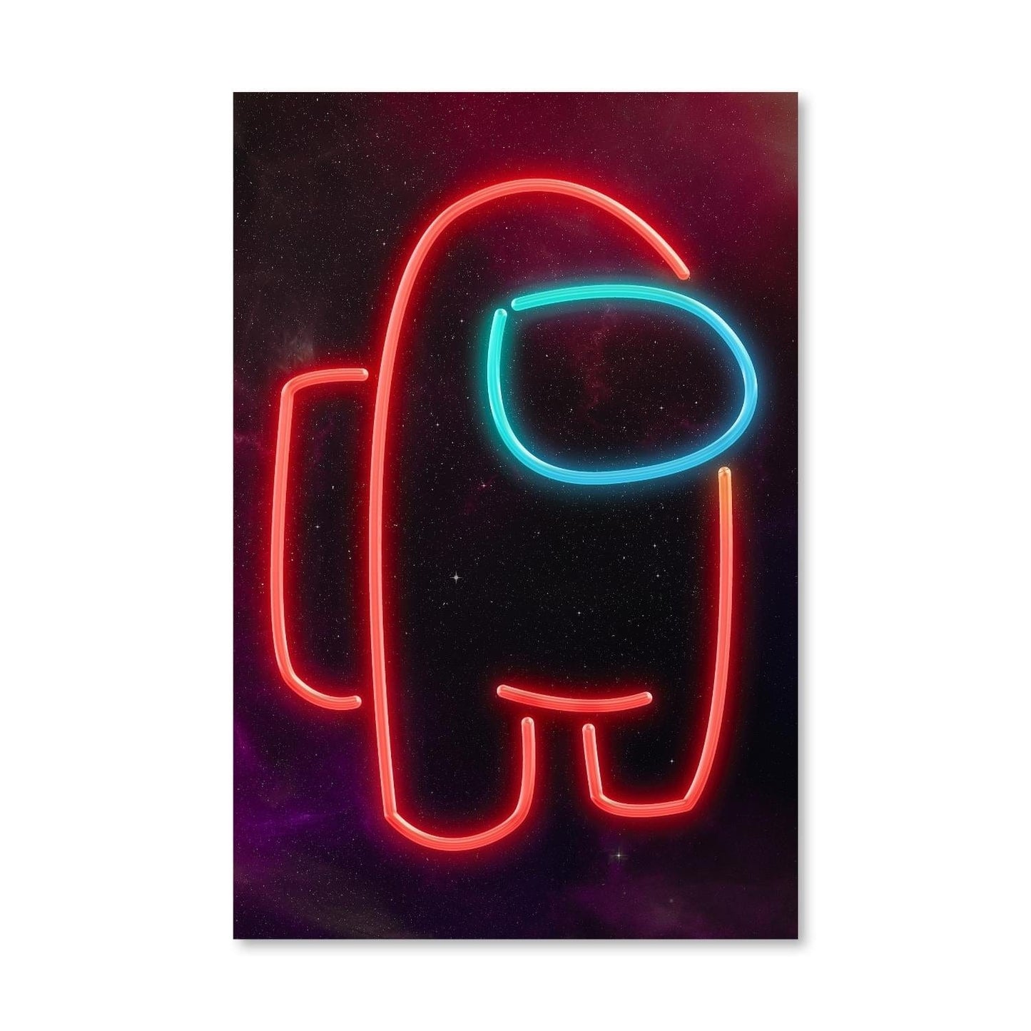 Vibrant Astronaut Neon Oil Painting for Modern Art Decor