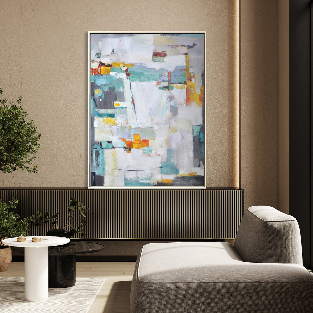 Abstract Modern Oil Painting for Contemporary Home Decor