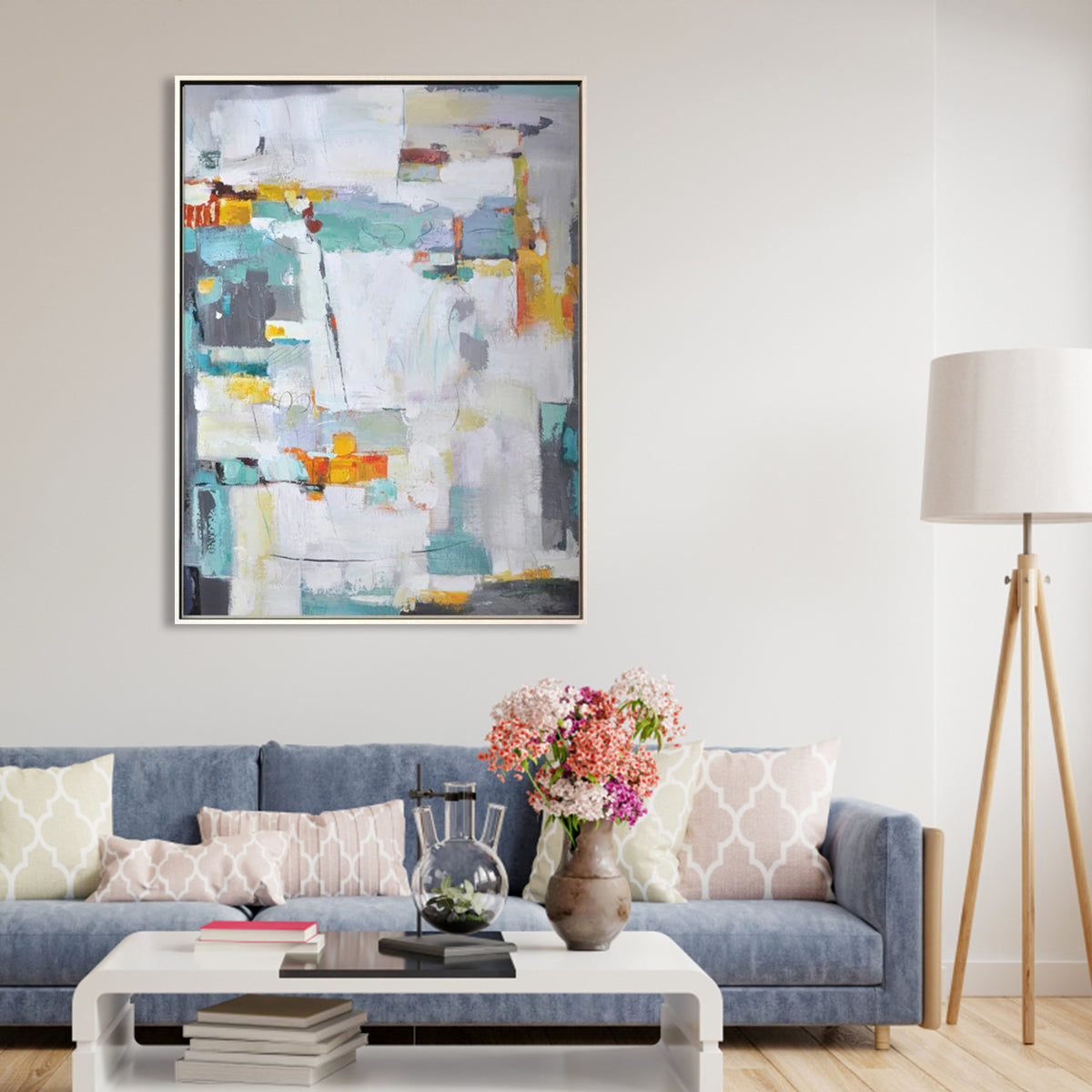 Abstract Modern Oil Painting for Contemporary Home Decor