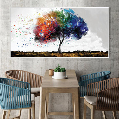 Vibrant Tree of Life Oil Painting for Modern Home Decor