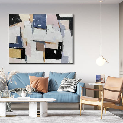 Abstract Oil Painting Inspiring Adventure and Exploration in Contemporary Decor