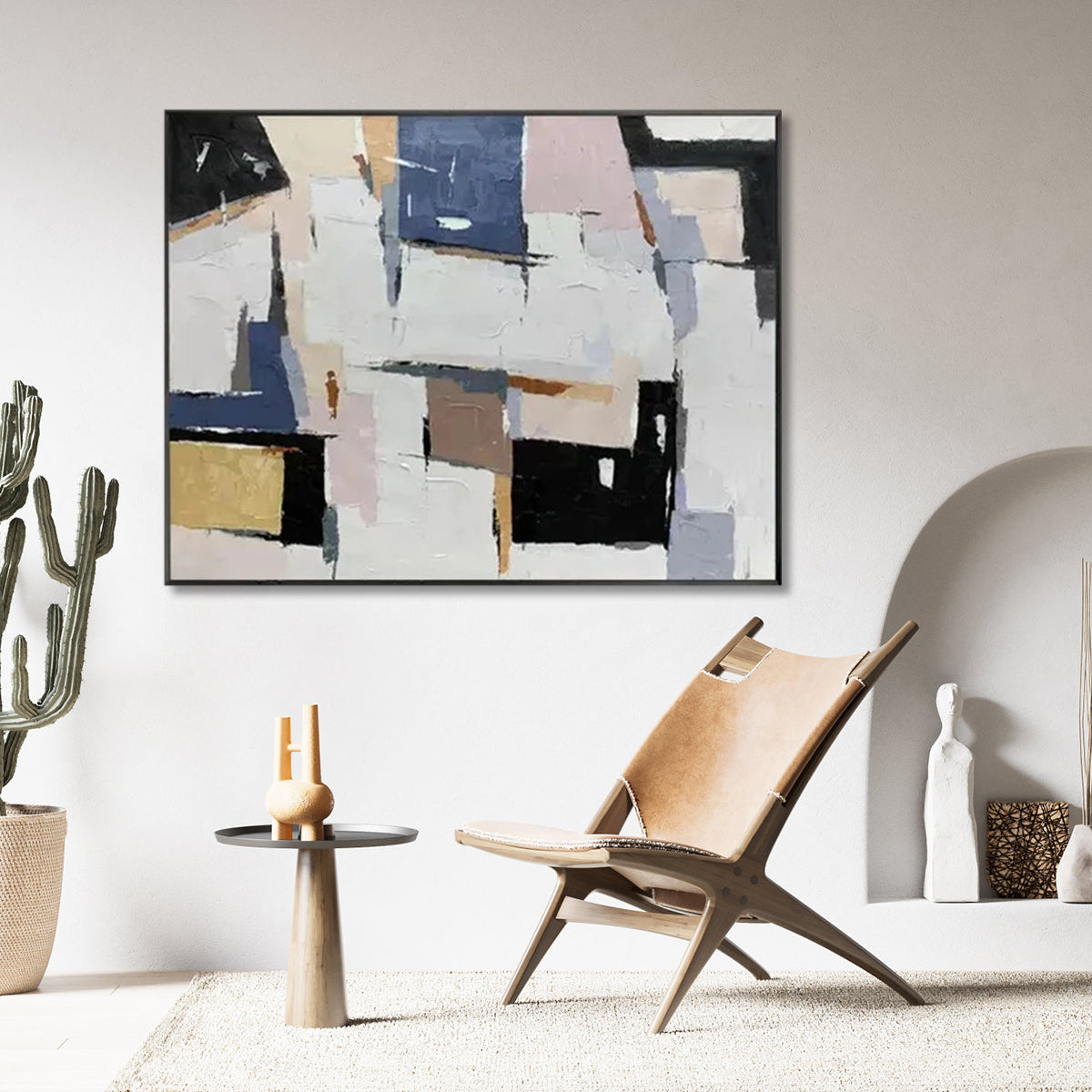 Abstract Oil Painting Inspiring Adventure and Exploration in Contemporary Decor