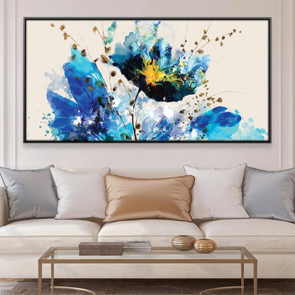 Vibrant Floral Abstract Oil Painting for Modern Home Decor and Spring Aesthetic