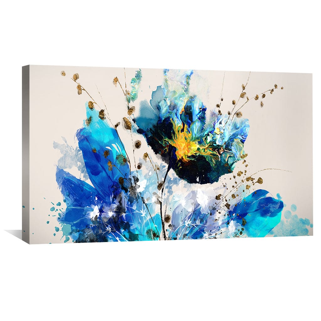 Vibrant Floral Abstract Oil Painting for Modern Home Decor and Spring Aesthetic