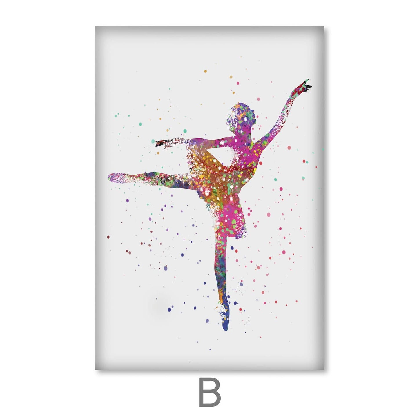 Vibrant Ballet Dancers Abstract Oil Painting for Inspired Home Decor