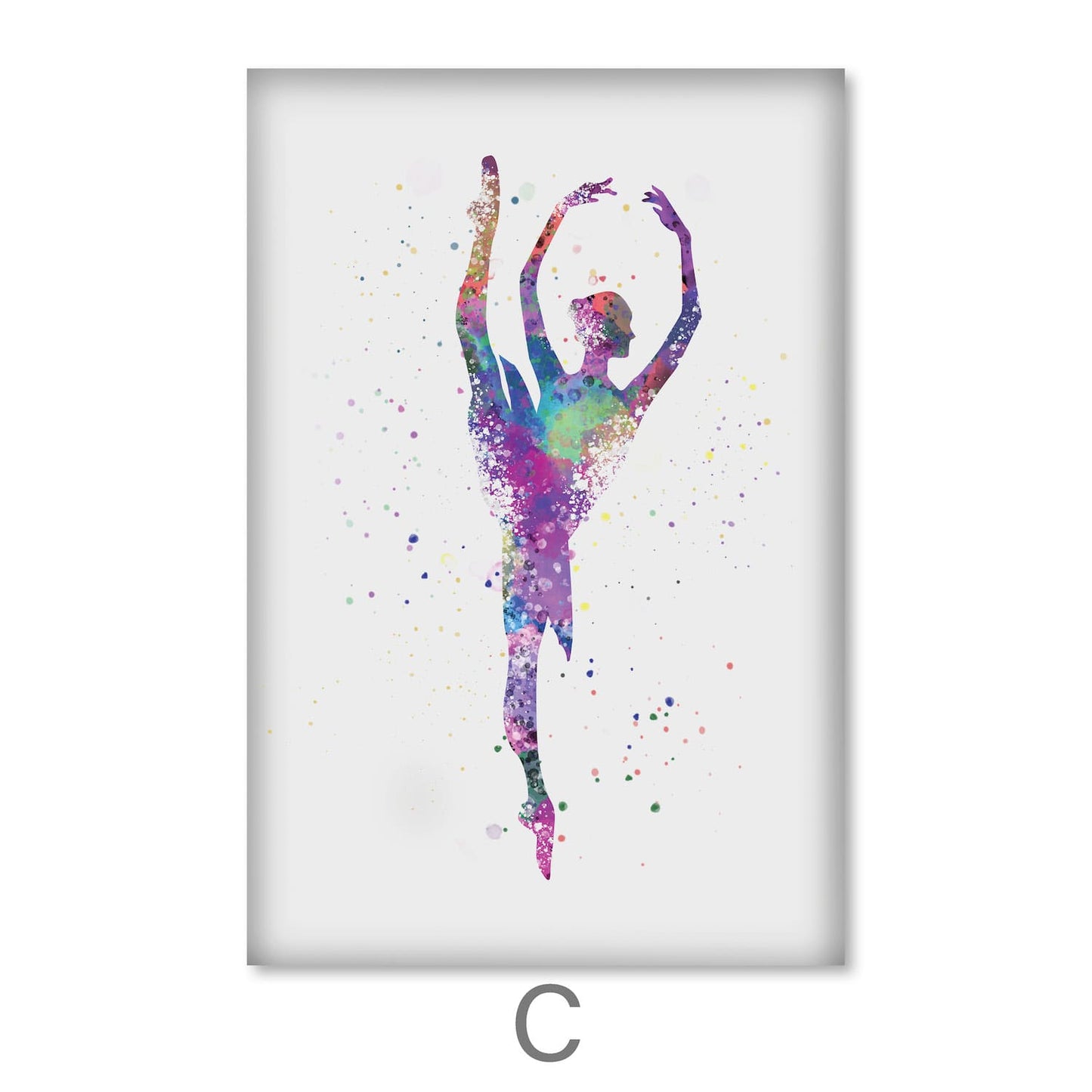 Vibrant Ballet Dancers Abstract Oil Painting for Inspired Home Decor