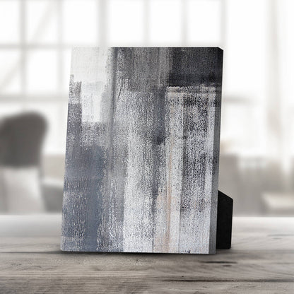 Abstract Gray Landscape Oil Painting for Modern Home Decor