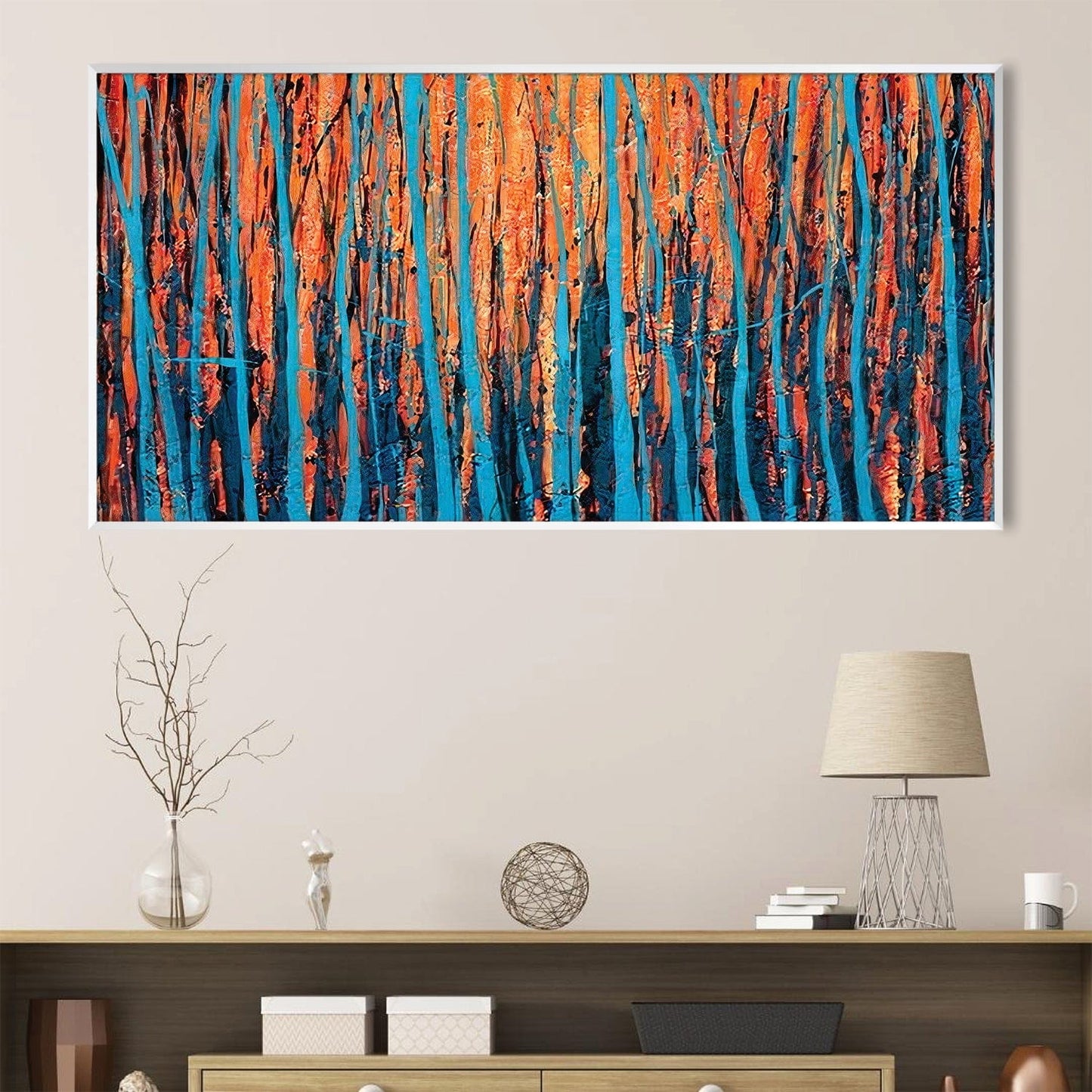 Vibrant Abstract Tree Art Canvas for Modern Home Decor