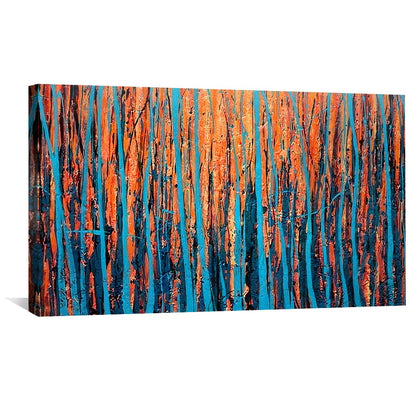 Vibrant Abstract Tree Art Canvas for Modern Home Decor