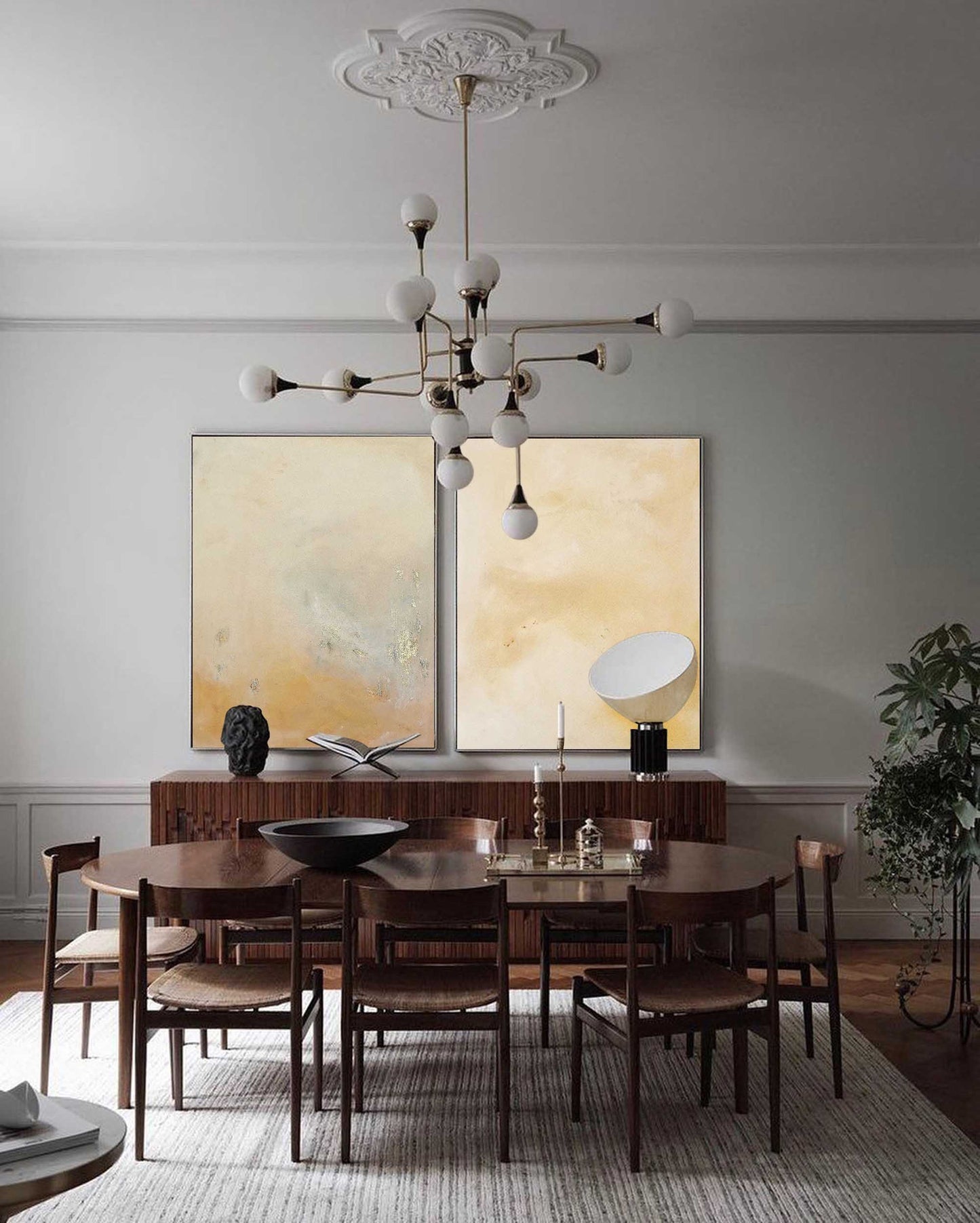 Elegant Minimalist Oil Painting for Modern Home Decor and Contemporary Art Lovers