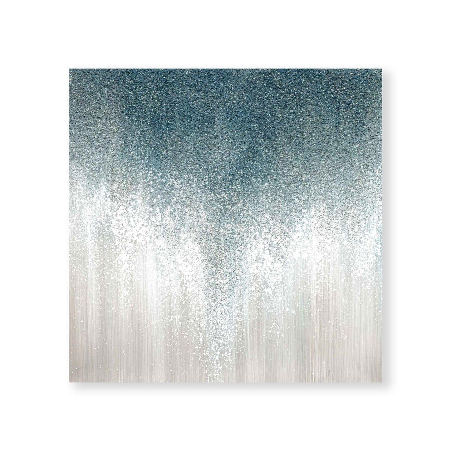 Tranquil Blue Abstract Oil Painting for Modern Home Decor