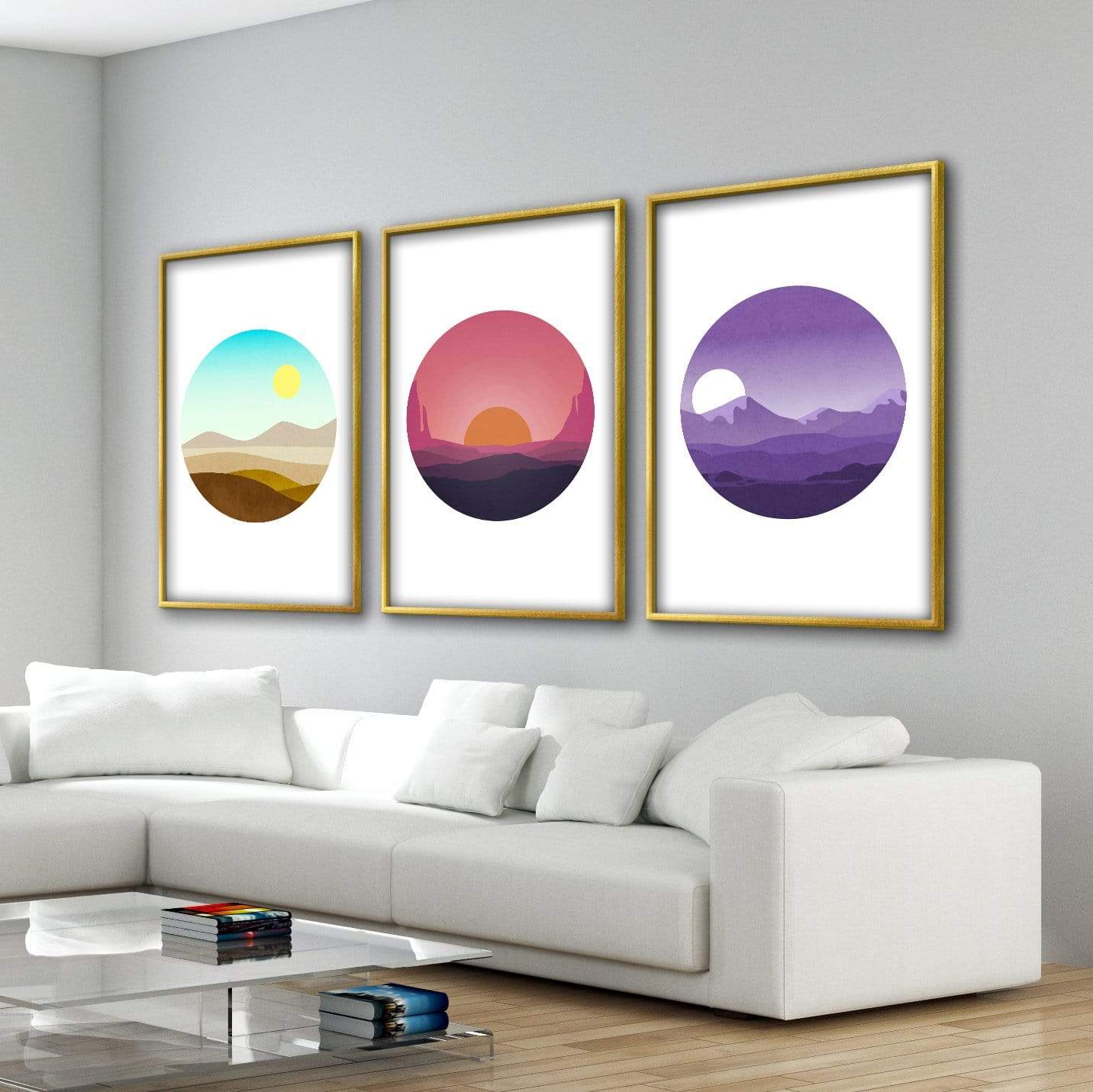 Vibrant Sunlit Plains Oil Painting for Modern Home Decor