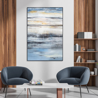 Stunning Abstract Sunrise Oil Painting for Modern Home Decor