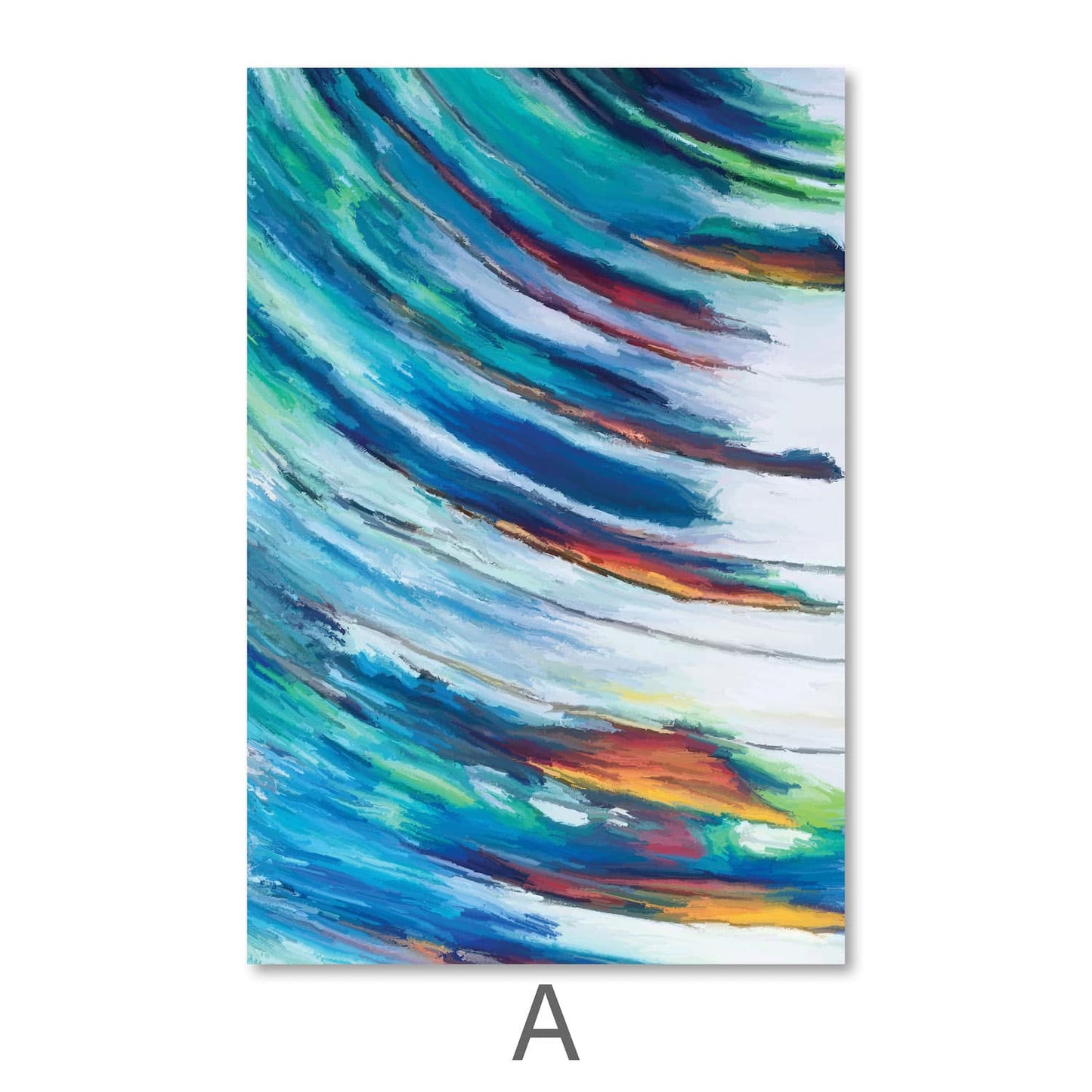 Vibrant Swirling Abstract Oil Painting for Modern Home Decor