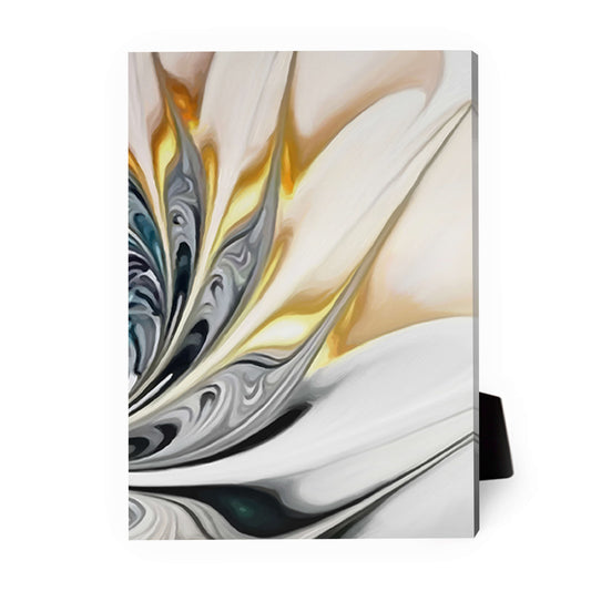 Elegant Floral Swirl Oil Painting for Home Decor