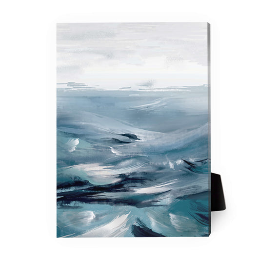 Serene Ocean Waves Oil Painting for Tranquil Home Decor