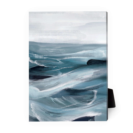 Serene Ocean Waves Oil Painting for Tranquil Home Decor