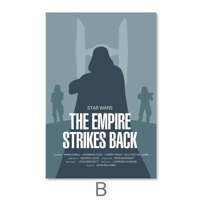 Classic Star Wars Trilogy Oil Painting Set for Film Fans and Collectors