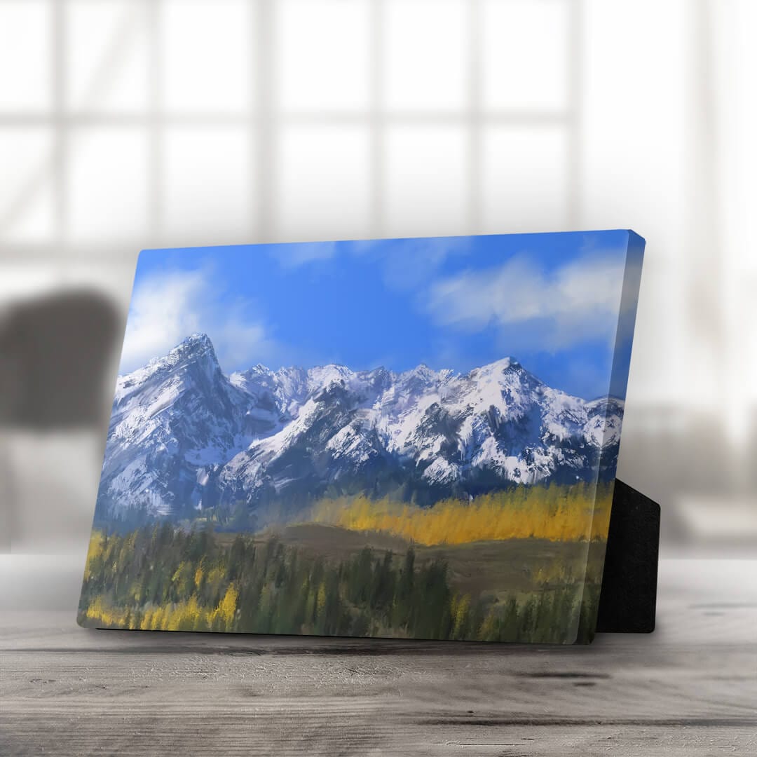 Breathtaking Rocky Mountains Oil Painting for Home Decor