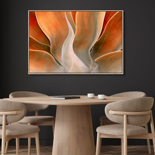 Autumn Serenity: Vibrant Abstract Oil Painting for Modern Decor