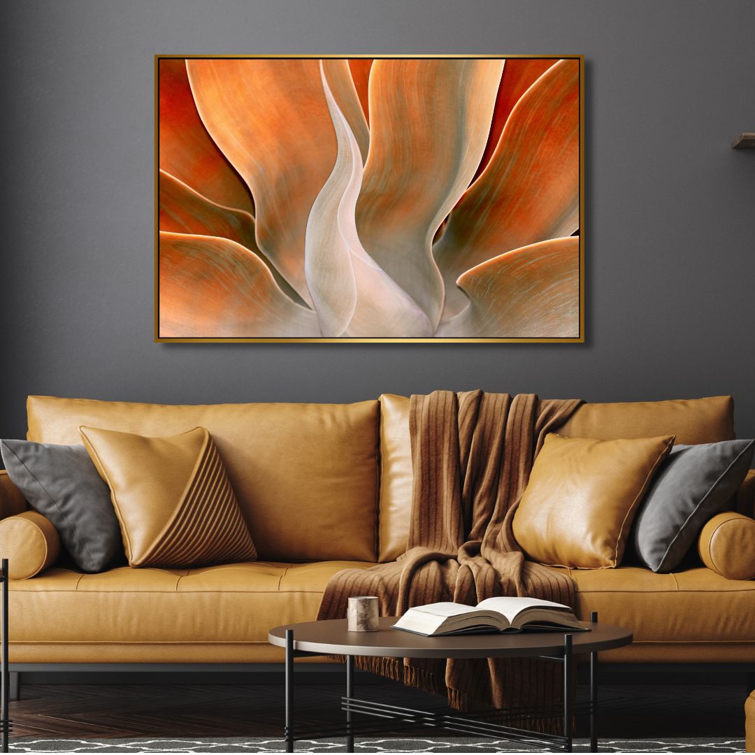 Autumn Serenity: Vibrant Abstract Oil Painting for Modern Decor