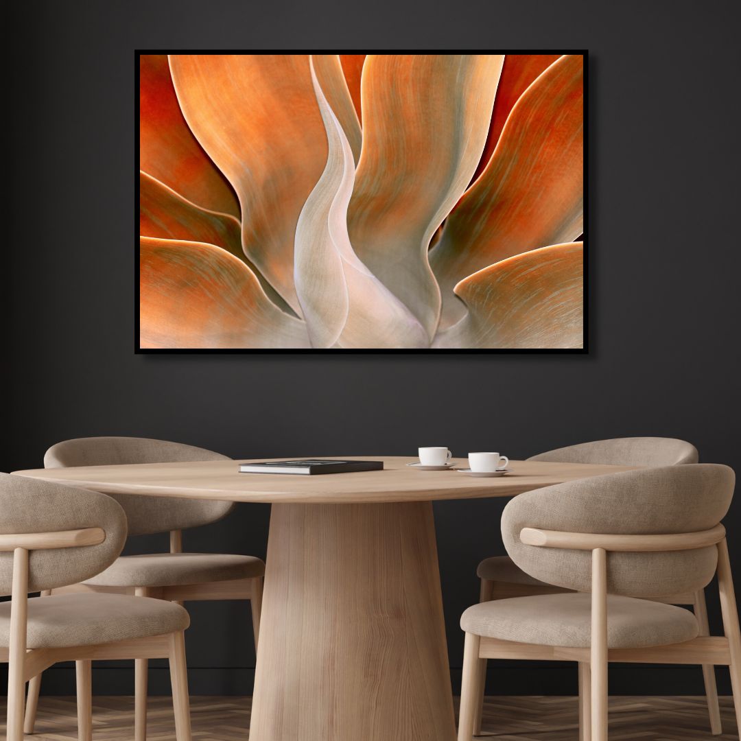Autumn Serenity: Vibrant Abstract Oil Painting for Modern Decor