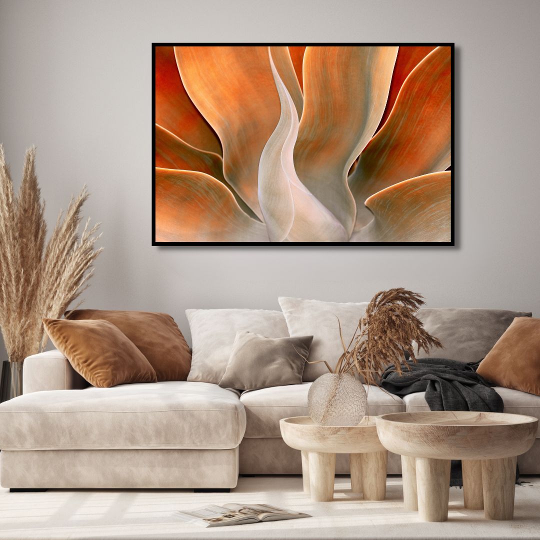Autumn Serenity: Vibrant Abstract Oil Painting for Modern Decor