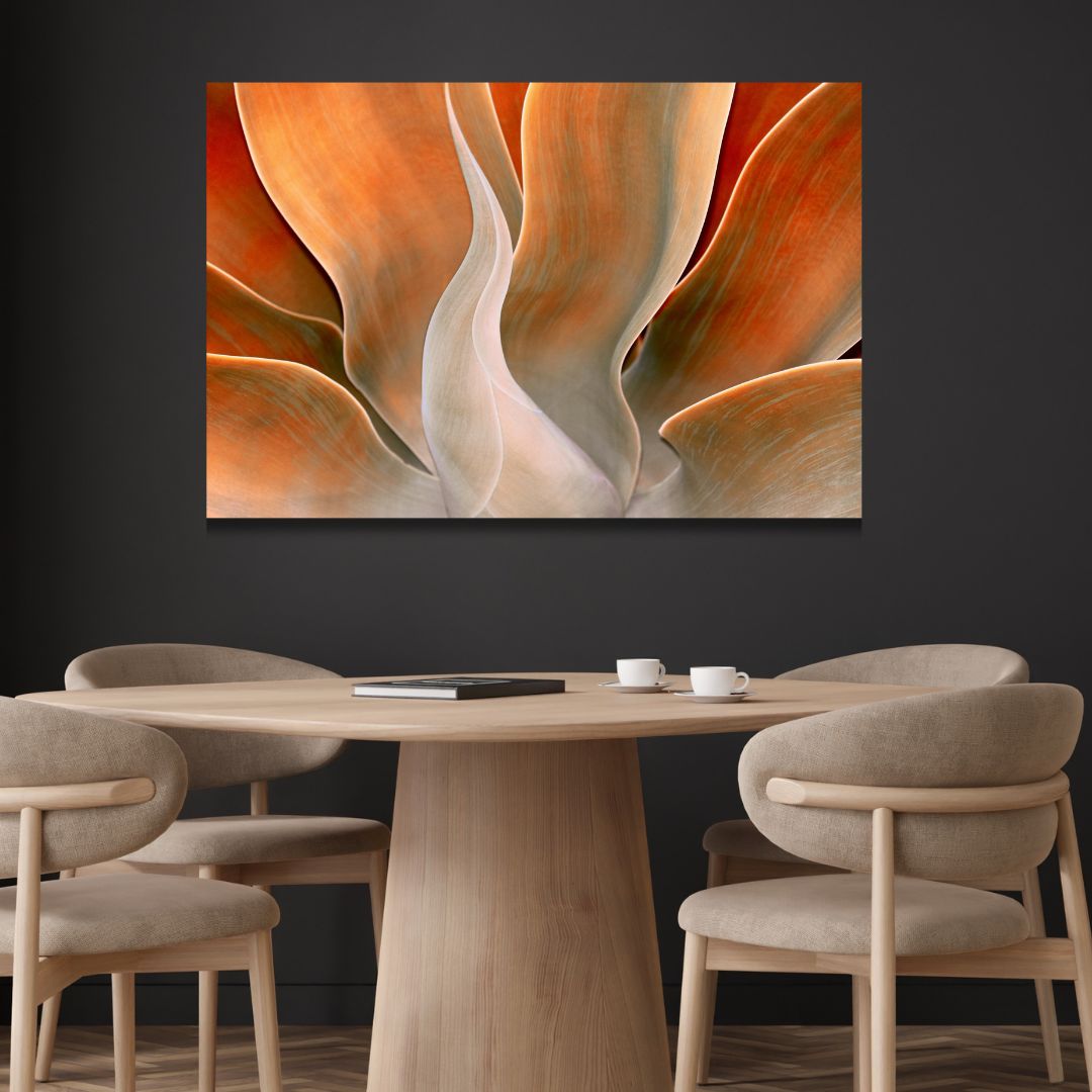 Autumn Serenity: Vibrant Abstract Oil Painting for Modern Decor