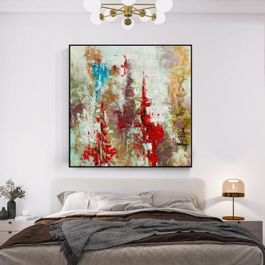 Colorful Abstract Oil Painting Inspired by a Secret Kingdom Fantasy