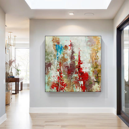 Colorful Abstract Oil Painting Inspired by a Secret Kingdom Fantasy