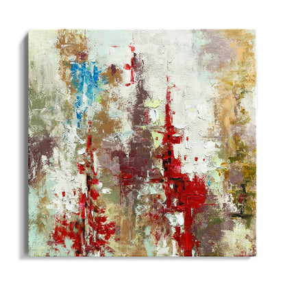 Colorful Abstract Oil Painting Inspired by a Secret Kingdom Fantasy
