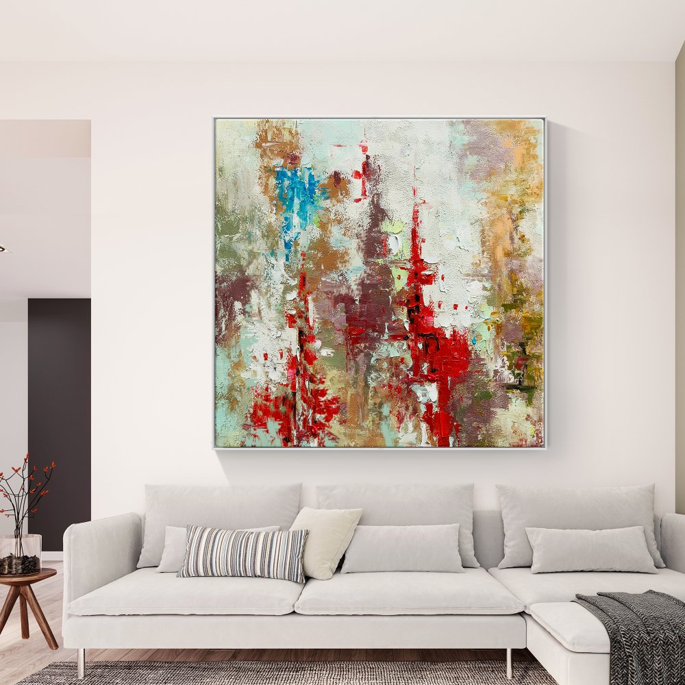 Colorful Abstract Oil Painting Inspired by a Secret Kingdom Fantasy