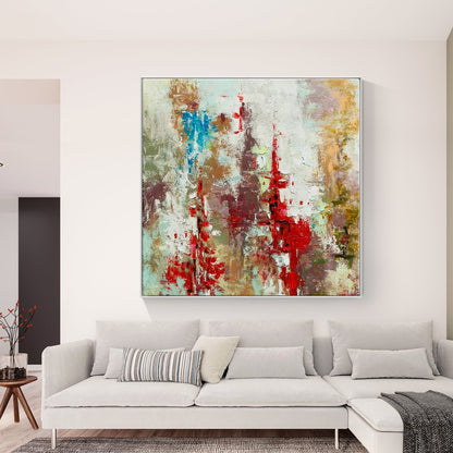 Colorful Abstract Oil Painting Inspired by a Secret Kingdom Fantasy
