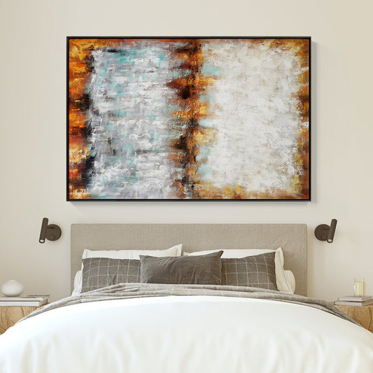 Abstract Oil Painting: Vibrant Story of Color and Emotion
