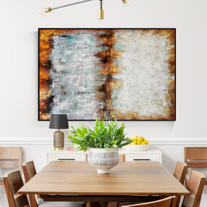 Abstract Oil Painting: Vibrant Story of Color and Emotion