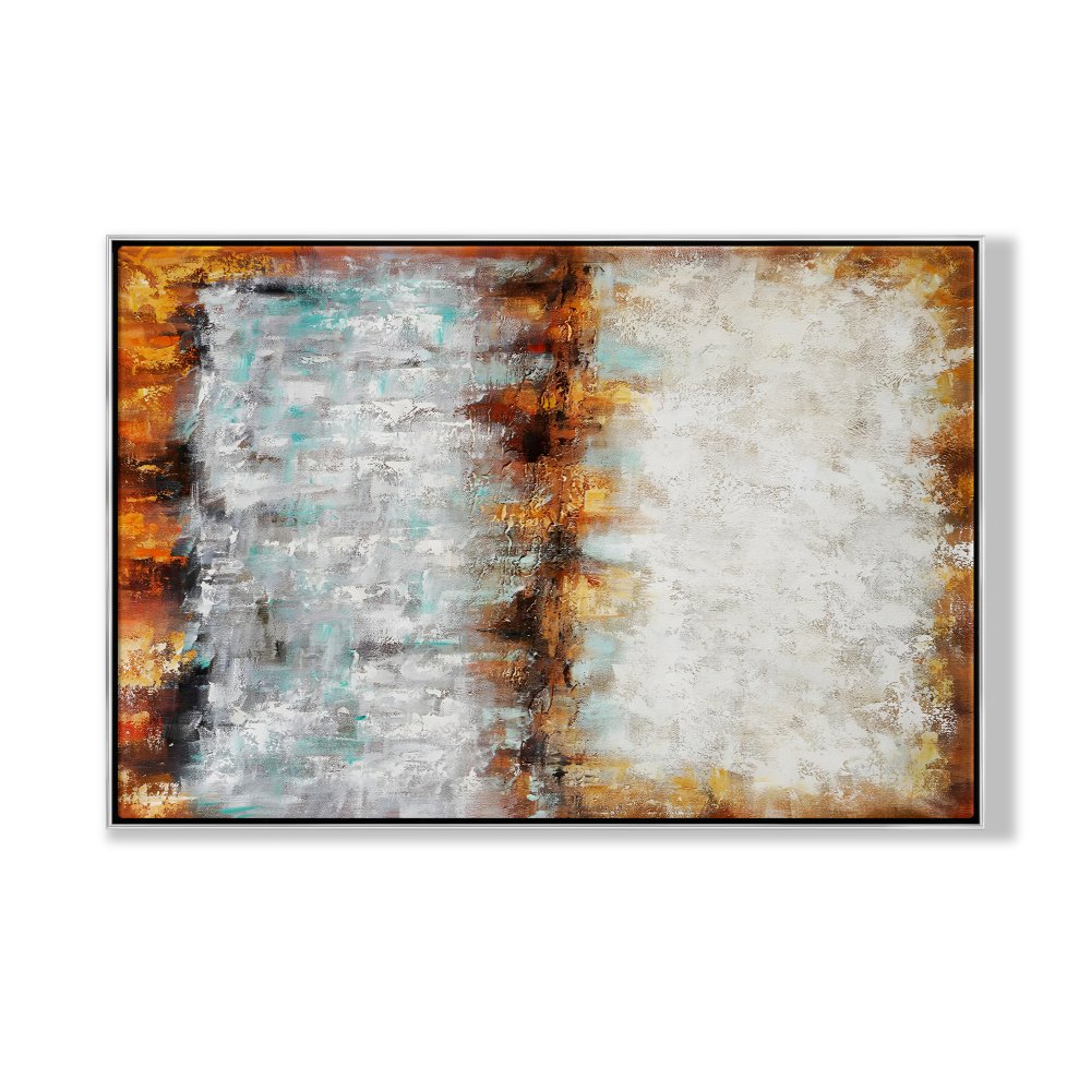 Abstract Oil Painting: Vibrant Story of Color and Emotion