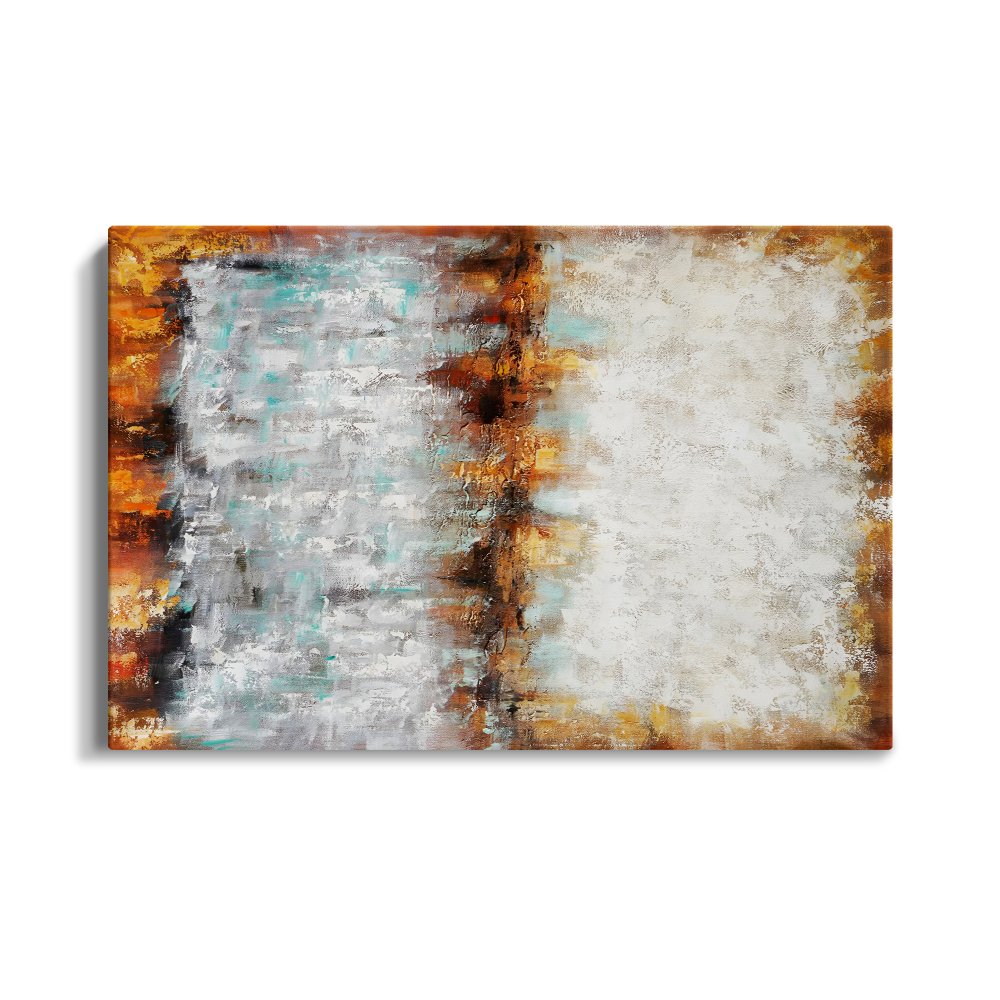 Abstract Oil Painting: Vibrant Story of Color and Emotion