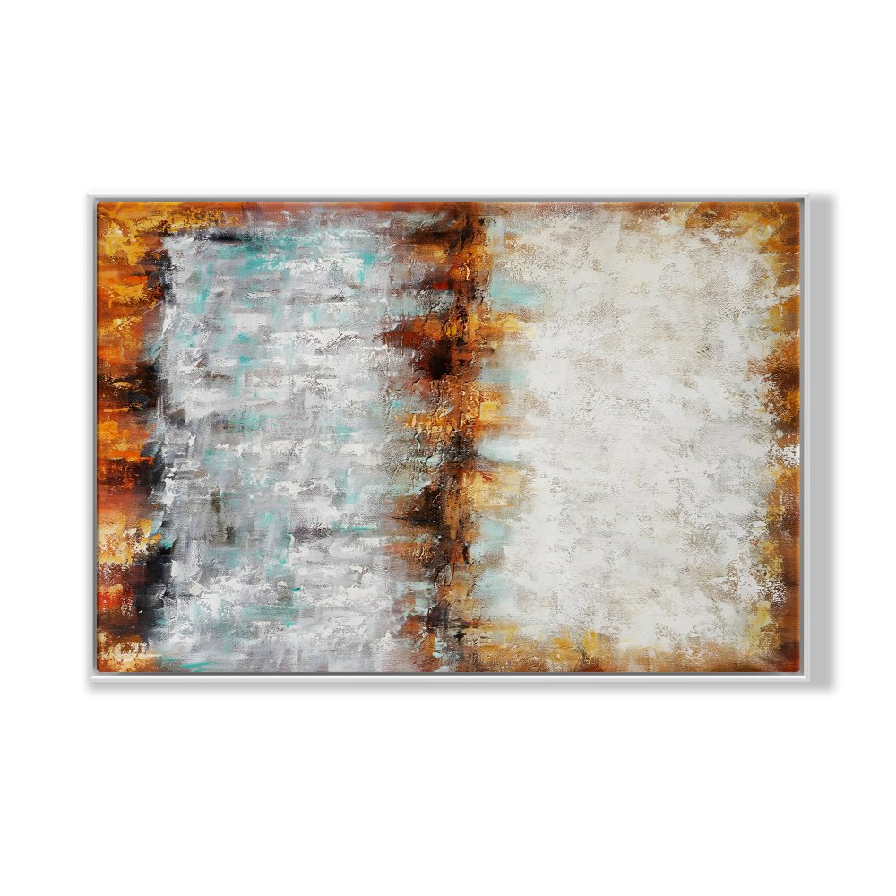 Abstract Oil Painting: Vibrant Story of Color and Emotion
