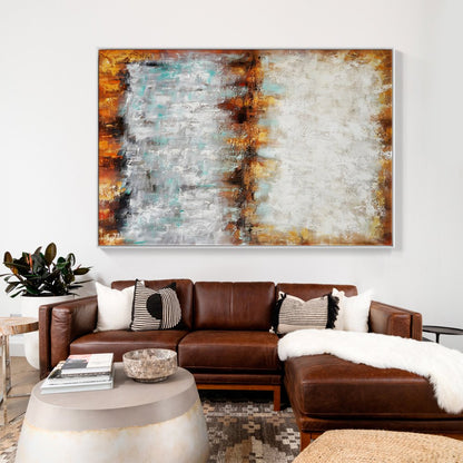 Abstract Oil Painting: Vibrant Story of Color and Emotion