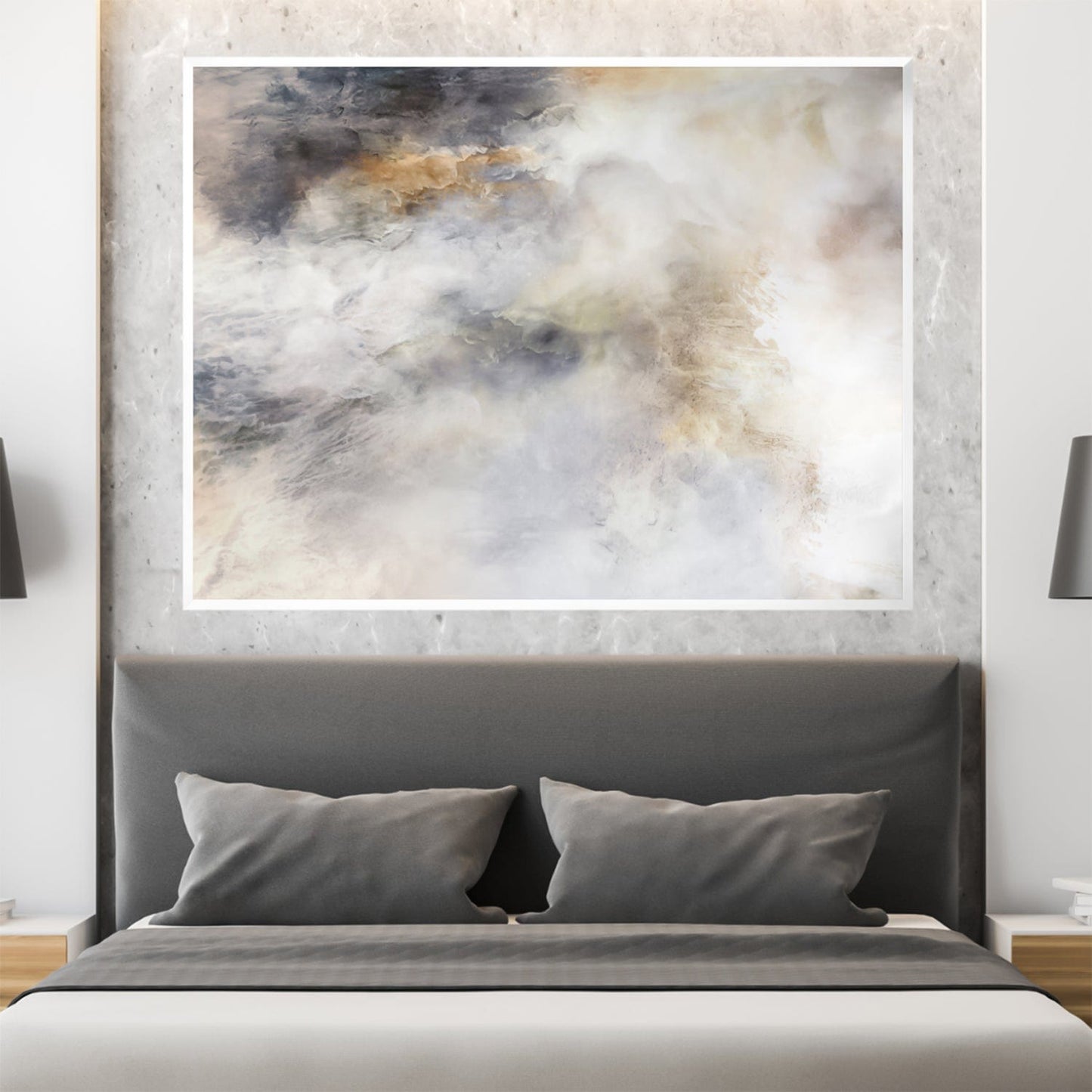 Abstract Landscape Oil Painting for Sophisticated Home Decor and Modern Interiors