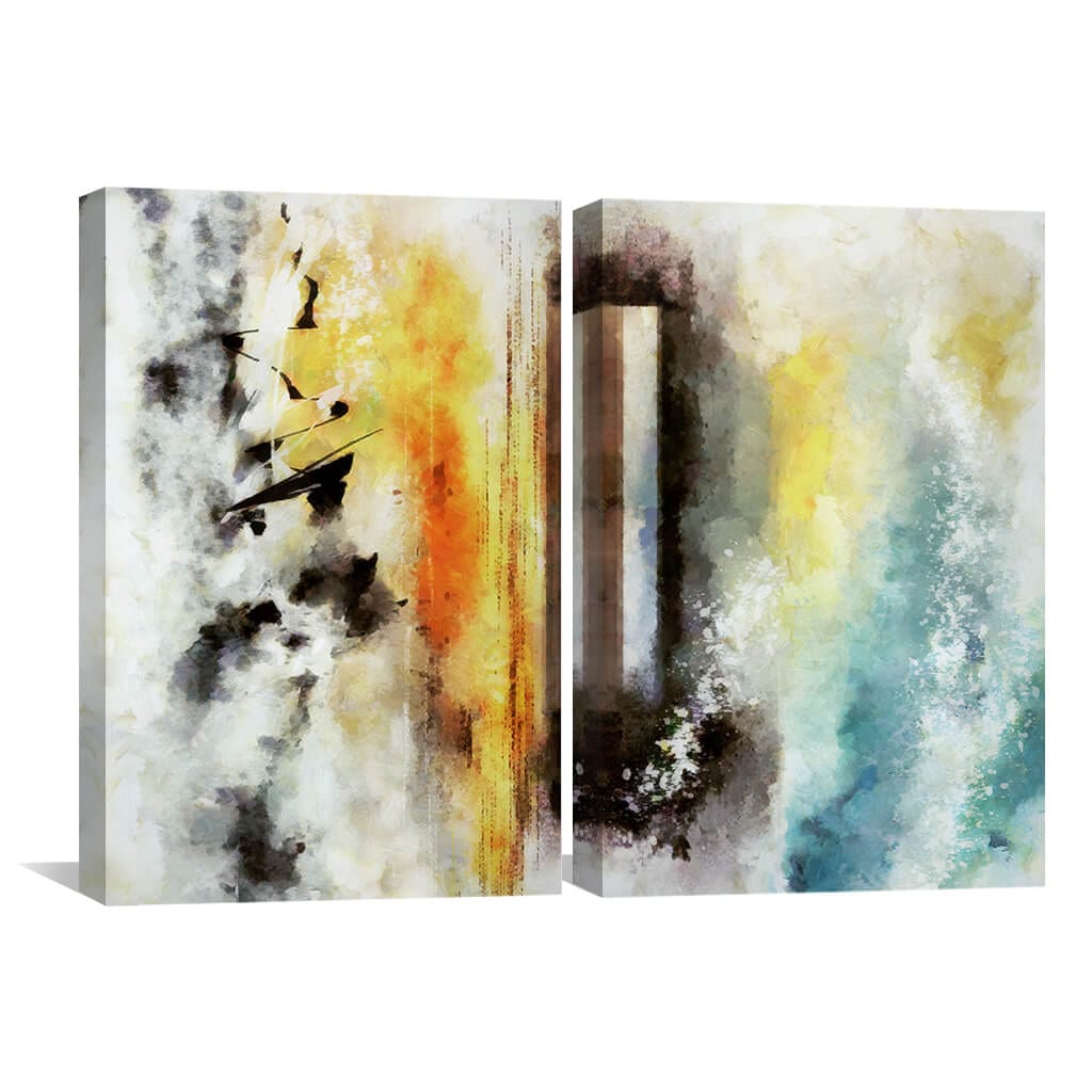 Vibrant Abstract Oil Painting Adventure for Modern Home Decor