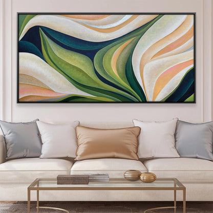 Vibrant Tropical Leaf Oil Painting for Modern Home Décor