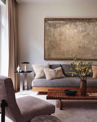 Elegant Minimalist Abstract Oil Painting for Modern Home Decor