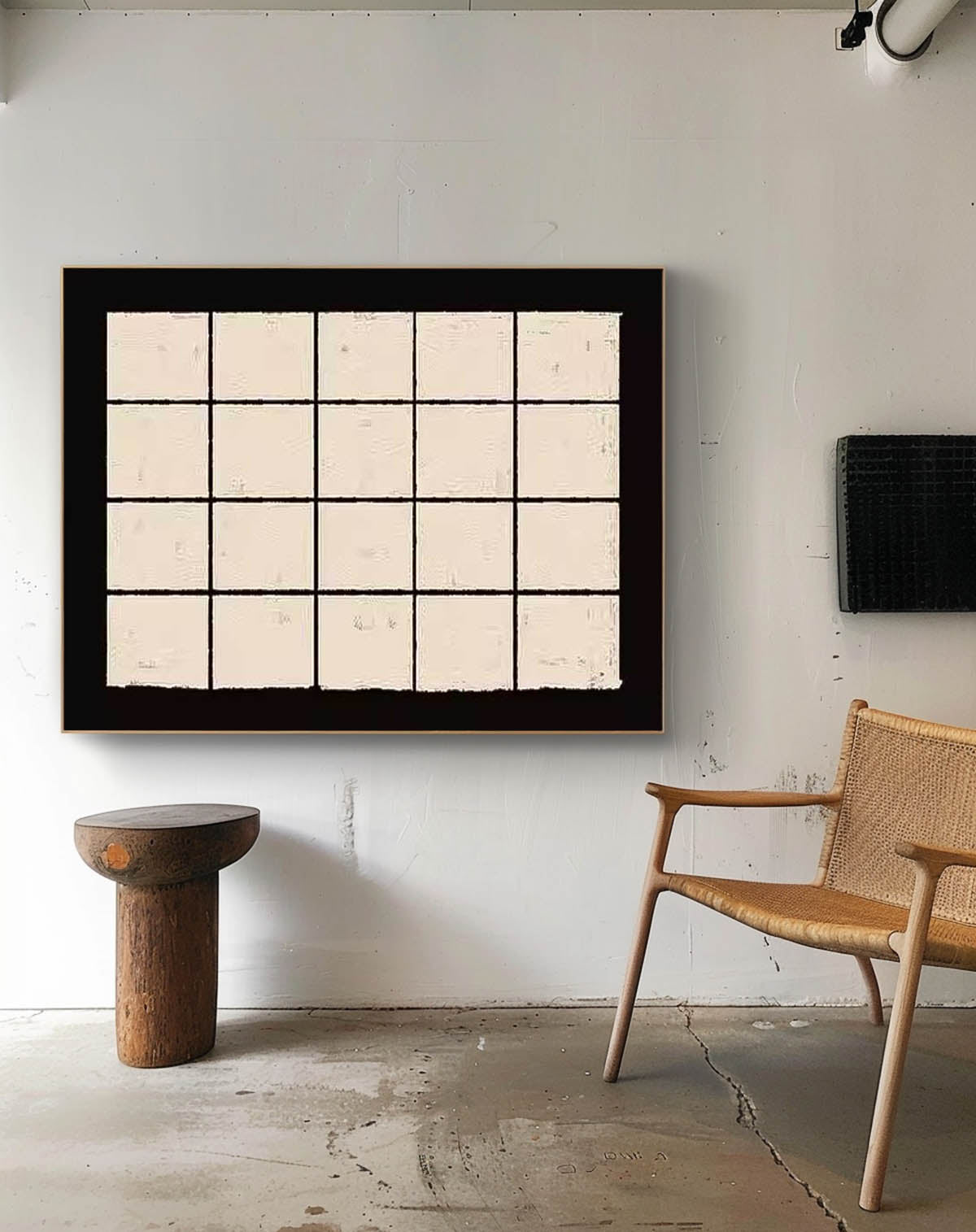 Elegant Minimalist Oil Painting for Modern Home Décor and Art Lovers