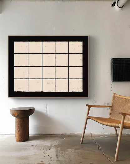 Elegant Minimalist Oil Painting for Modern Home Décor and Art Lovers