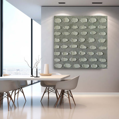 Textured Minimalist Oil Painting for Contemporary Home Decor