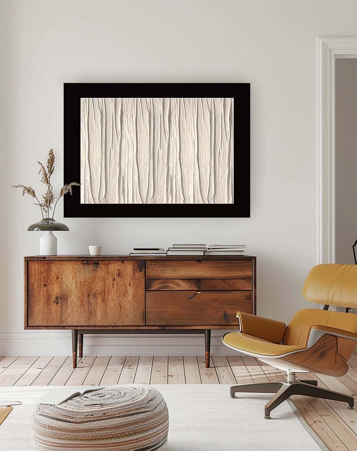 Contemporary Minimalist Oil Painting for Modern Home Decor