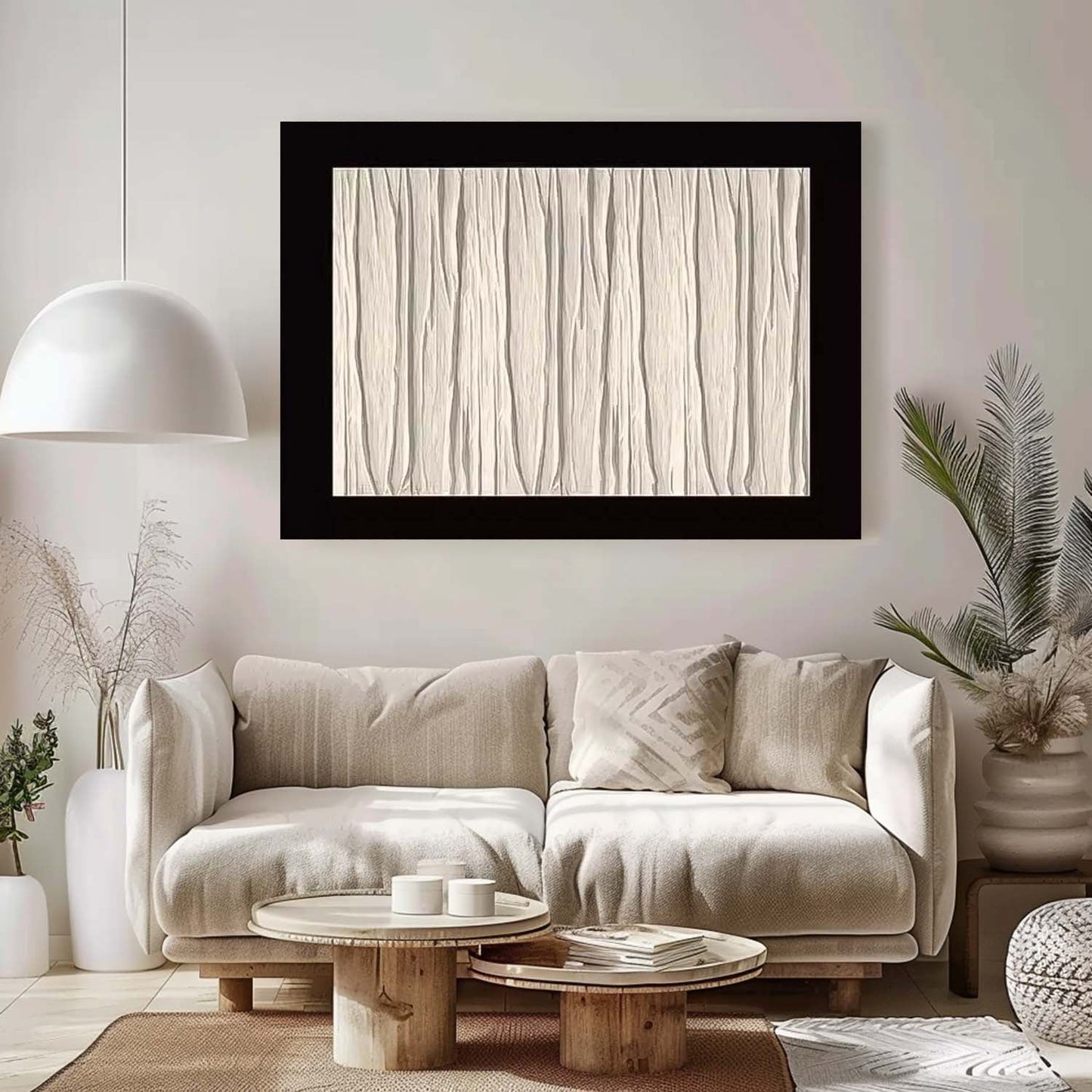 Contemporary Minimalist Oil Painting for Modern Home Decor