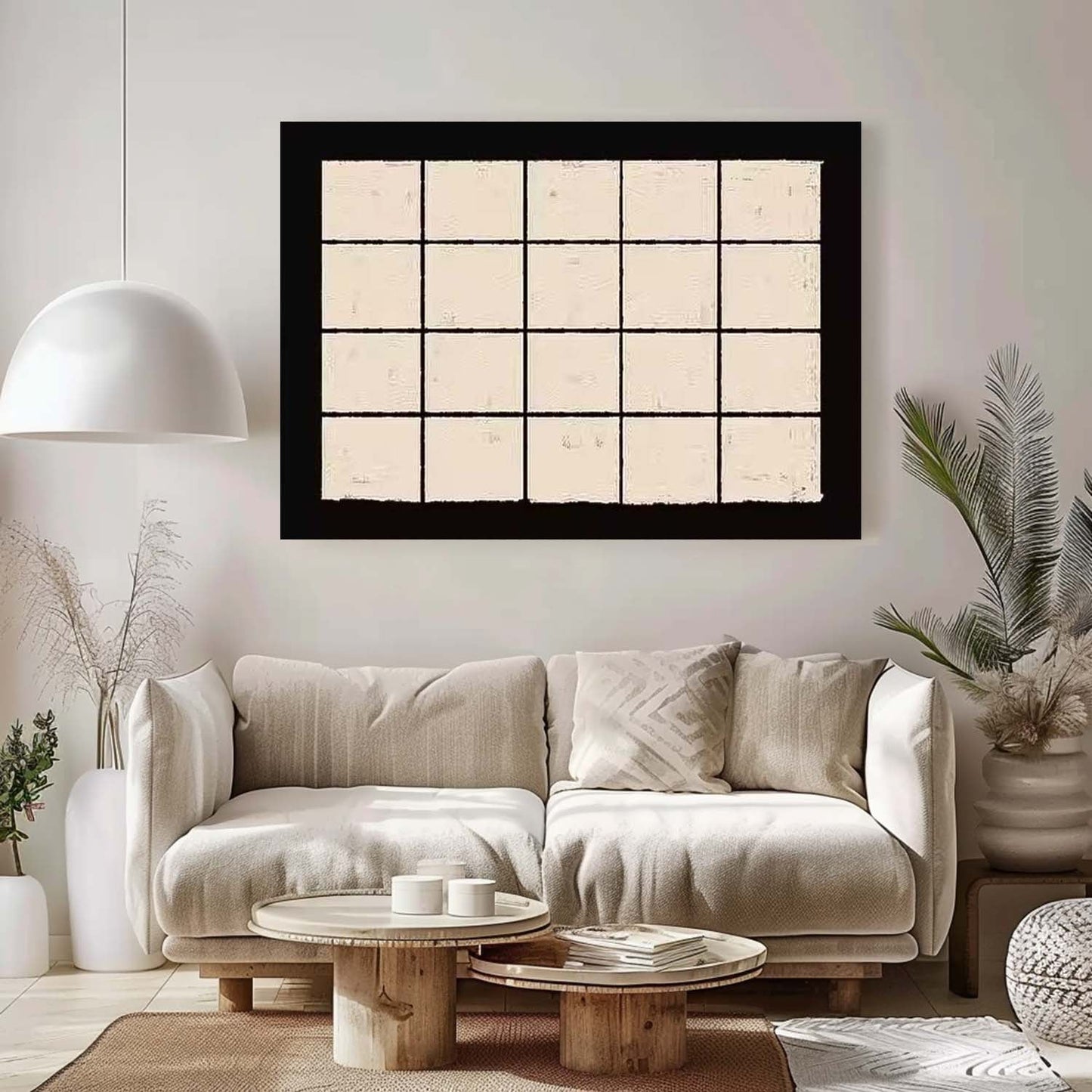 Elegant Minimalist Oil Painting for Modern Home Décor and Art Lovers